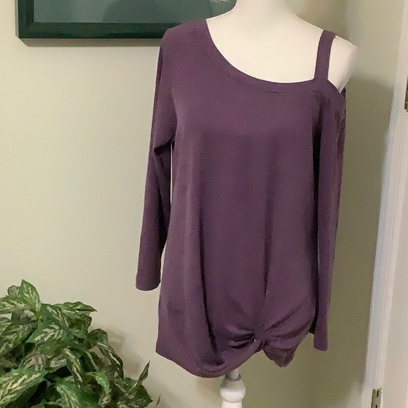 YOINS Tops - 🦋YOINS Heather purple off the shoulder tunic